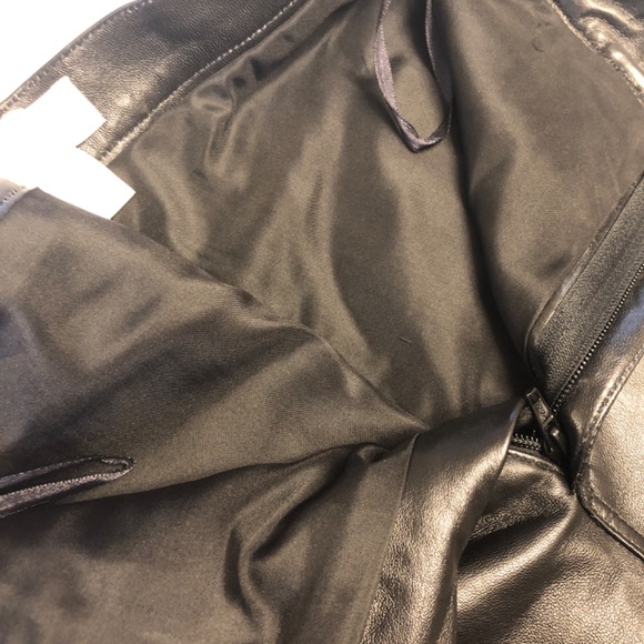 Luxe Black Leather Pants, Hugo Buscati Collection - Picture 10 of 12